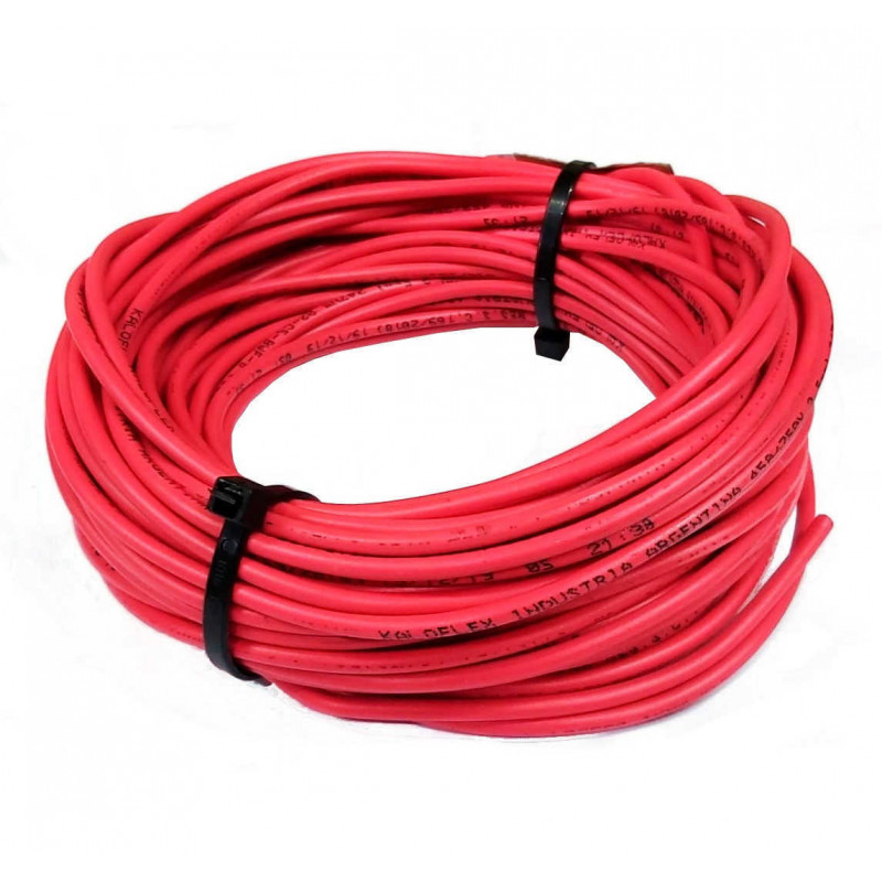 Cable Unipolar 6mm2 rojo por 40 Metros