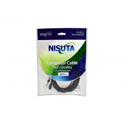 Cable NISUTA para audio alargue 3.5 stereo M-H 5m