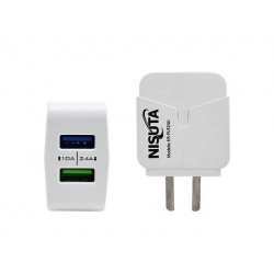 Cargador NISUTA NSFU524UM USB 5W blanco con cable