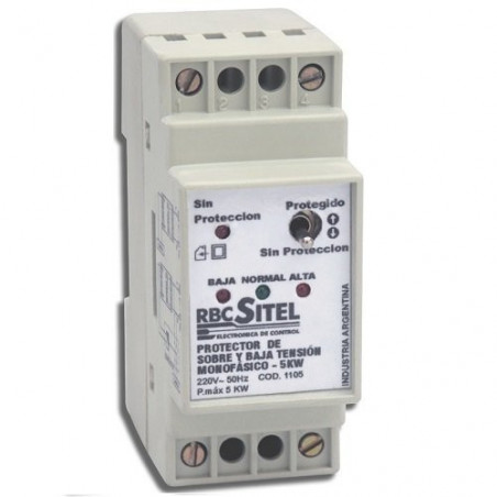 Protector de Tensión RBC-SITEL 1105 Riel Din 25a 5kw