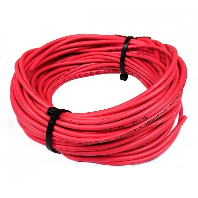 Cable Unipolar 2,5mm2 rojo por 3 Metros