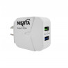 Cargador NISUTA NSFU524UM USB 5W blanco con cable