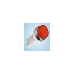 Ojo de buey tea sln/1397 con neon 220v para panel 13 mm rojo