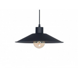 Colgante san justo ros ensenada de chapa para 1 luz e27 color negro