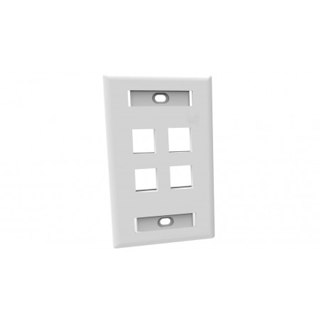 Tapa FURUKAWA faceplate plano 4 puertos