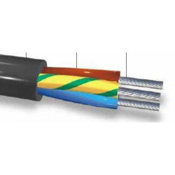 Cable indusil siliconado alta temperatura 3x1.50 mm2 (-60 +180° c)