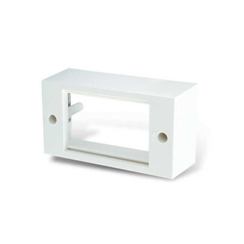 Tapa CAMBRE SXXI 4 módulos blanco soporte Tapa CAMBRE SXXI 4 módulos blanco soporte