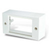 Tapa CAMBRE SXXI 4 módulos blanco soporte