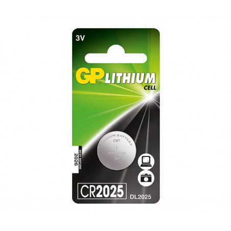Pila GP CR 2025 de litio para agenda electrónica