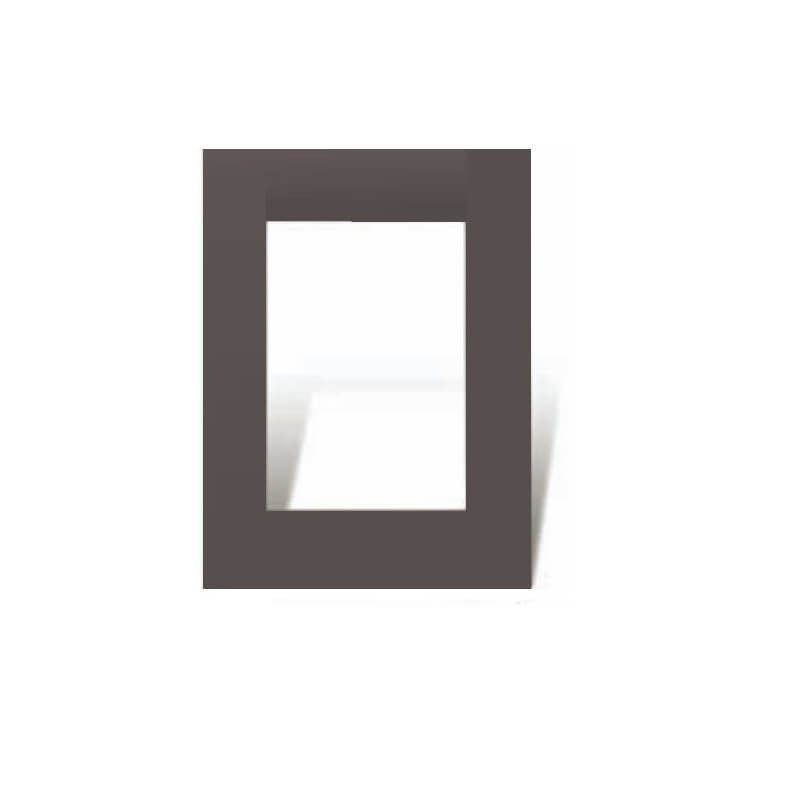 Tapa CAMBRE BAUHAUS 8 módulos con distanciador gris Tapa CAMBRE BAUHAUS 8 módulos con distanciador gris