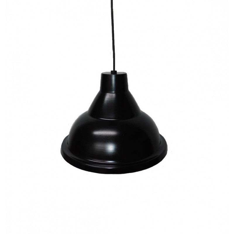 Colgante CIVAL VALLE para 1 luz E27 campana 25cm negro