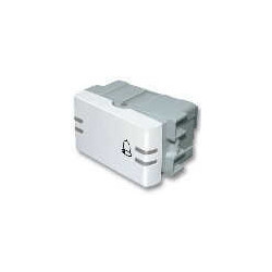 Interruptor pulsador JELUZ para timbre 10A blanco