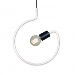 Colgante SAN JUSTO WANDA para 1 luz E27 barral circulo blanco