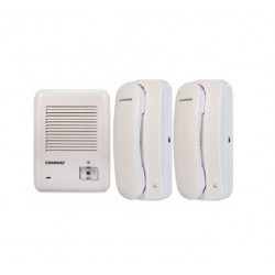 Portero COMMAX DP-RA101 unifamiliar con 2 teléfonos intecomunicados 220vca