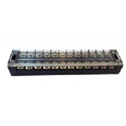 Bornera tea bct-12p con tapa transparente 12 puentes 40a...