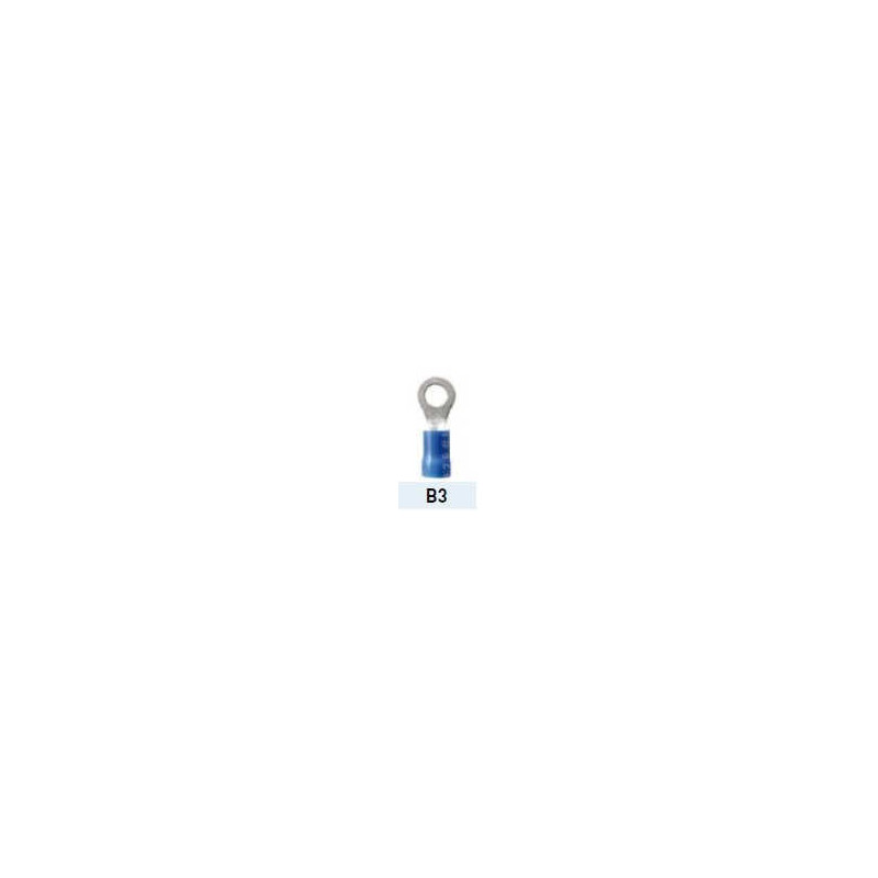 Terminal preaislado anillo 2,5mm2 azul Terminal preaislado anillo 2,5mm2 azul