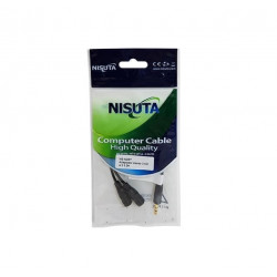 Adaptador NISUTA stereo 3.5M a 2 stereo 3.5H