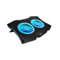 Base cooler NISUTA reclinable para notebook hasta 18'' led rgb