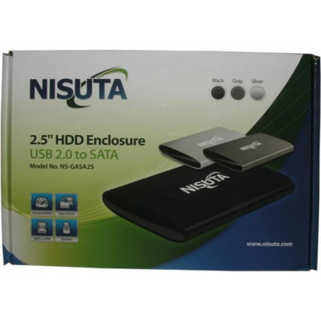 Carry disk NISUTA para disco SATA 2,5 por usb