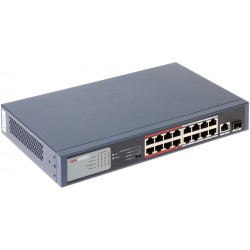 Switch hikvision ds-3e0318p-e/m de 16 puertos poe 10/100