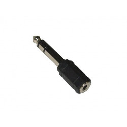 Adaptador de audio NISUTA NSADST63 AUX 6.3mm a 3.5mm