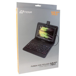 Funda noga nkb-004 para tablet de 10 pulgadas con teclado...
