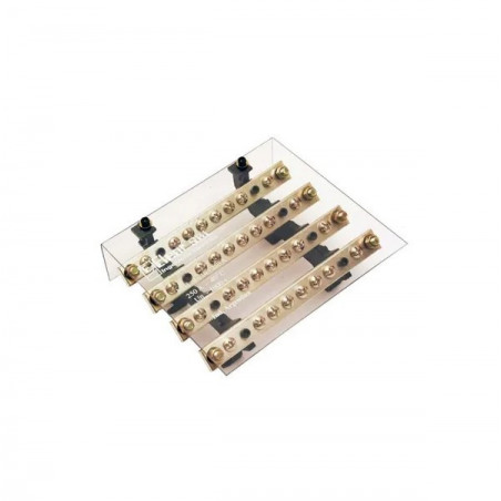 Repartidor ELENT 10 Bornes 4x 250A con tapa protectora