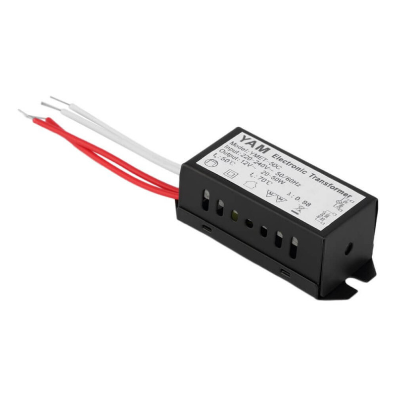 Transformador para dicroicas electronico 220/12v 20/60w dimerizable