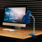 Lámpara DABOR NATAL-P de escritorio e27 flexible con pinza colores varios
