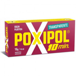Pegamento POXIPOL 10 MINUTOS 16gr transparente