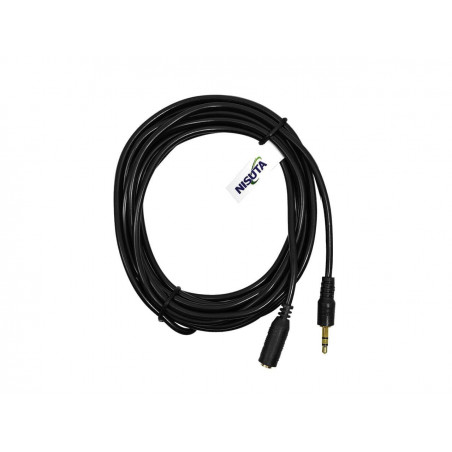 Cable NISUTA para audio alargue 3.5 stereo M-H 1,8m