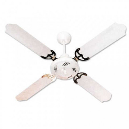 Ventilador de Techo CONDOR LS 47' 4 palas metálicas color blanco dorado