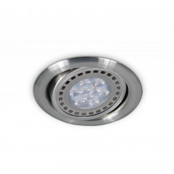 Spot SAN LORENZO ORIENTABLE embutido para 1 luz GU10 AR111 platil