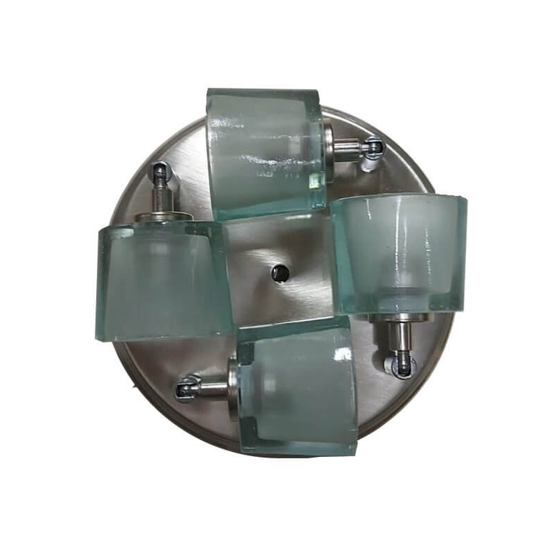 Aplique DABOR OVALO para 4 luces G9 base circular platil Aplique DABOR OVALO para 4 luces G9 base circular platil