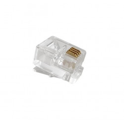 Conector nisuta ns-corj11 americano 4 contactos rj11