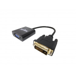 Conversor NISUTA DVI-D a VGA hembra con audio y alimentación