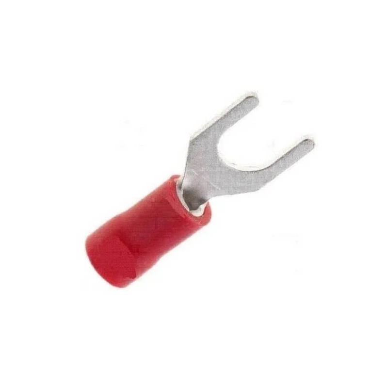 Terminal preaislado horquilla 1,5mm2 rojo Terminal preaislado horquilla 1,5mm2 rojo