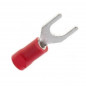 Terminal preaislado horquilla 1,5mm2 rojo