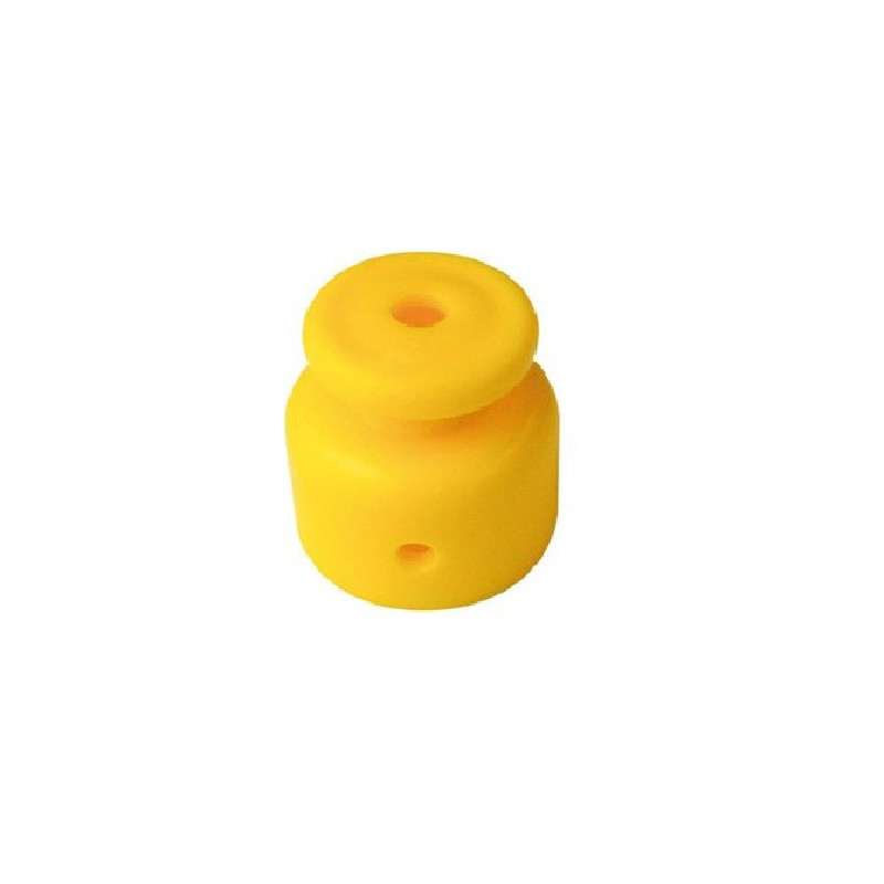 Aislador plástico PEON 514 campanita carretel amarillo para electrificador rural