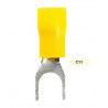 Terminal preaislado horquilla 6mm2 amarillo