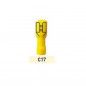 Terminal extraíble hembra aislada cubierto 6mm2 amarillo