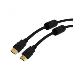 Cable HDMI NISUTA 1,5m dorado con filtros 2160P