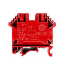 Borne de paso ZOLODA bpn-2.5-ro poliamida 2.5mm rojo montaje universal