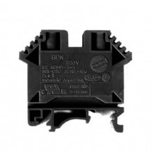 Borne zoloda bpn-4-ng de paso poliamida bpn-04 4mm negro montaje universal