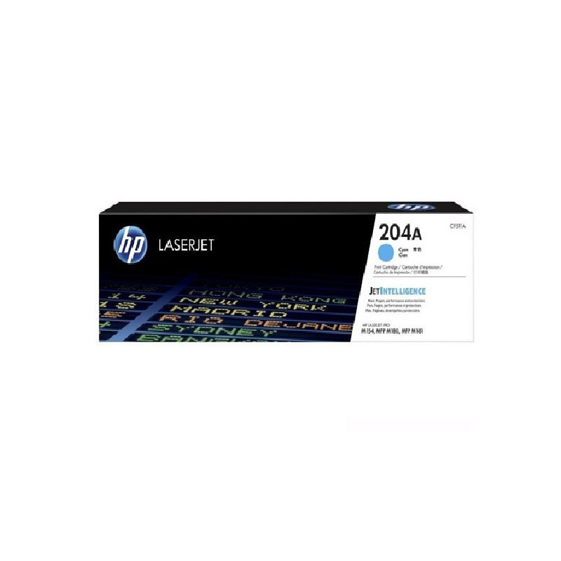 Toner alternativo hp cian 204a p/laser m154nw/m180nw cf511a