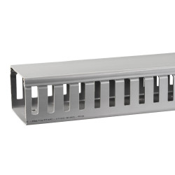 Cablecanal ranurado gris schneider dexson de 80x60 con...