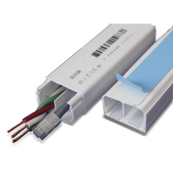 Cablecanal schneider dexson sup blanco con adhesivo y...
