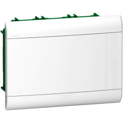 Caja empotrable plástica schneider easy9 para 12 polos puerta blanca