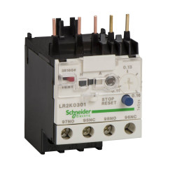 Relé térmico schneider tesys k lr2k0307 tripolar 10a para contactores 1.2 - 1.8a