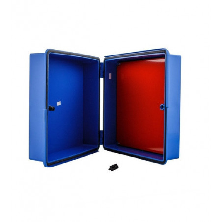 Gabinete CABRERA CG343 polipropileno tapa azul 355x365x160 mm